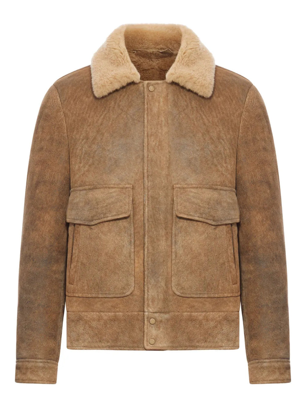 Salvatore Santoro shearling-collar leather jacket