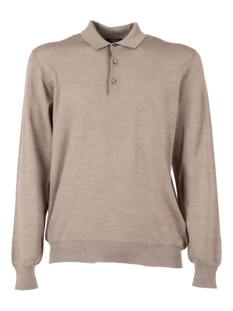 Fedeli  long-sleeve polo shirt