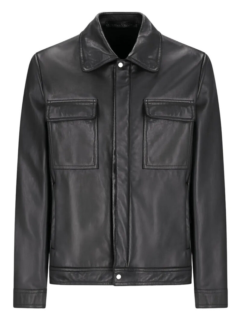 Salvatore Santoro  flap-pocket leather jacket
