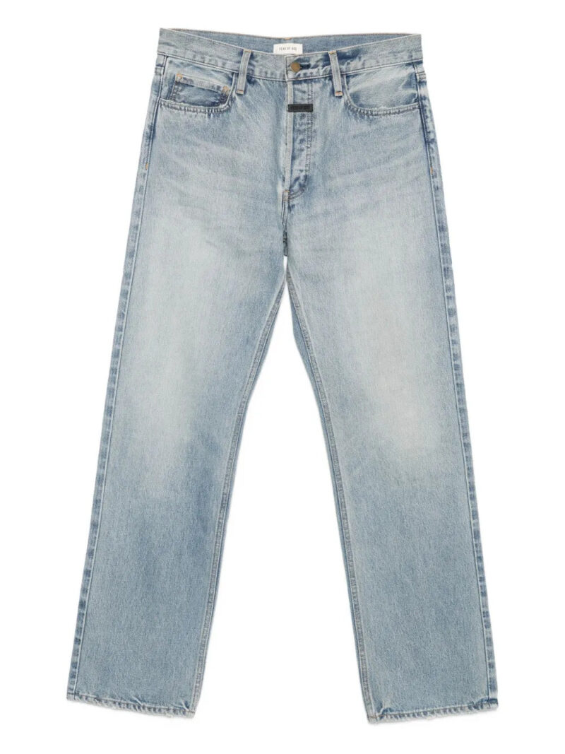 Fear Of God  logo-patch jeans