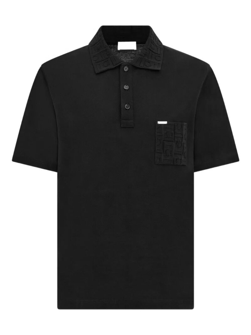 Ferragamo  jacquard pocket polo shirt