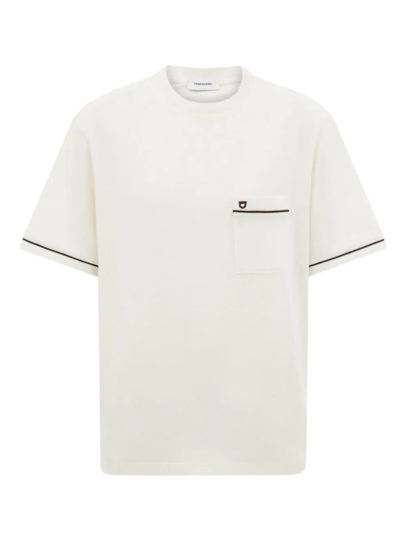 Ferragamo  contrasting-trim T-shirt