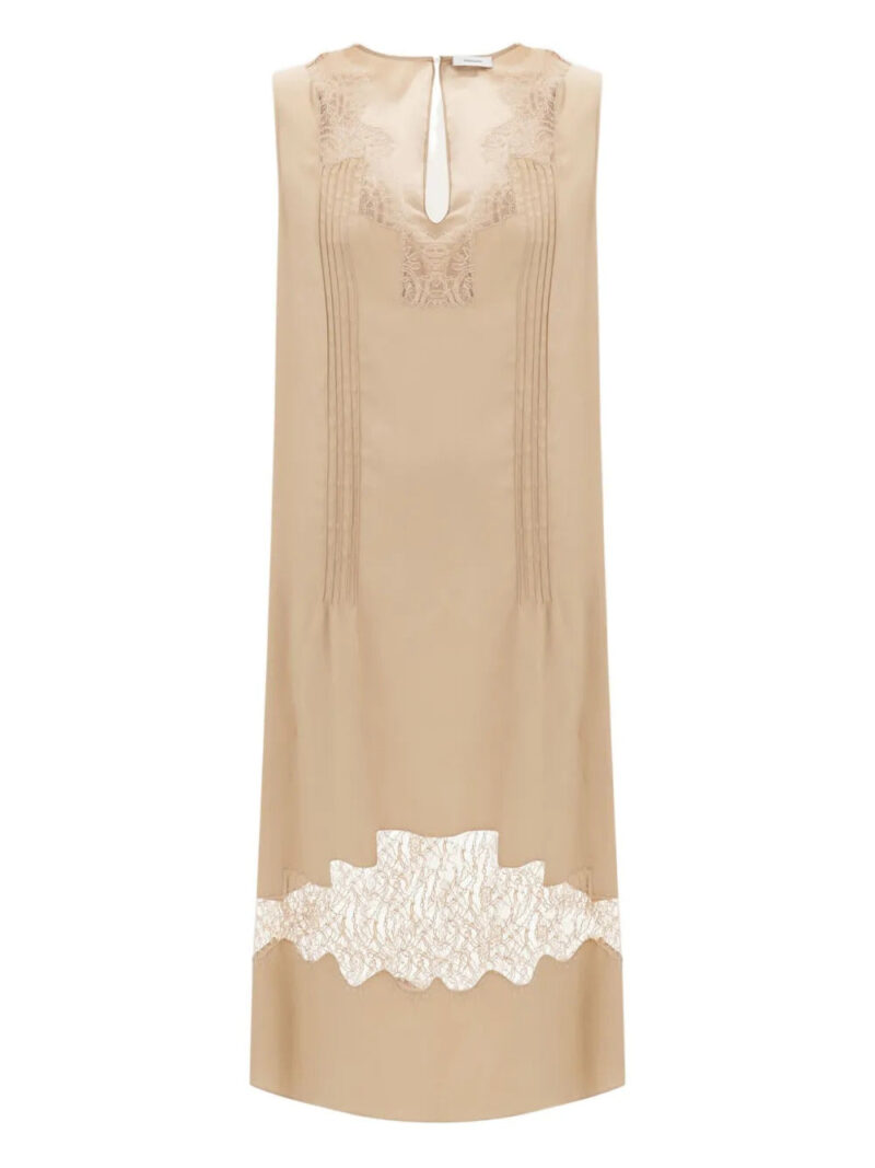 Ferragamo  lace-inserts mini dress