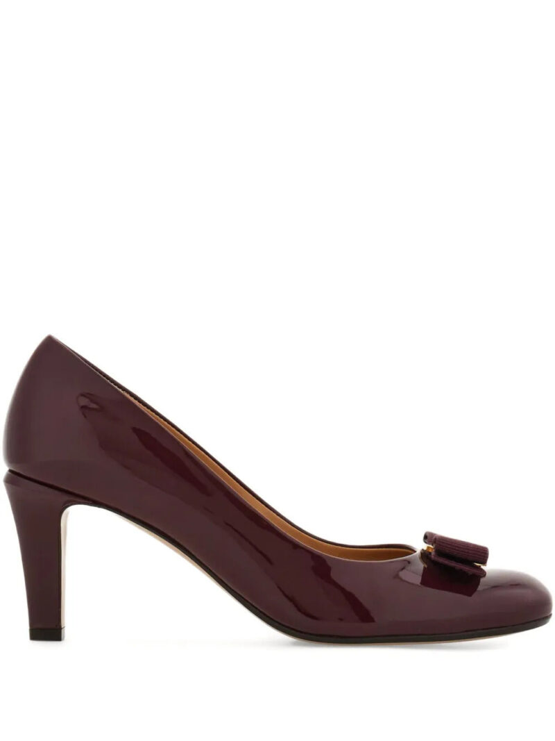 Ferragamo  70mm Vara bow-detail pumps