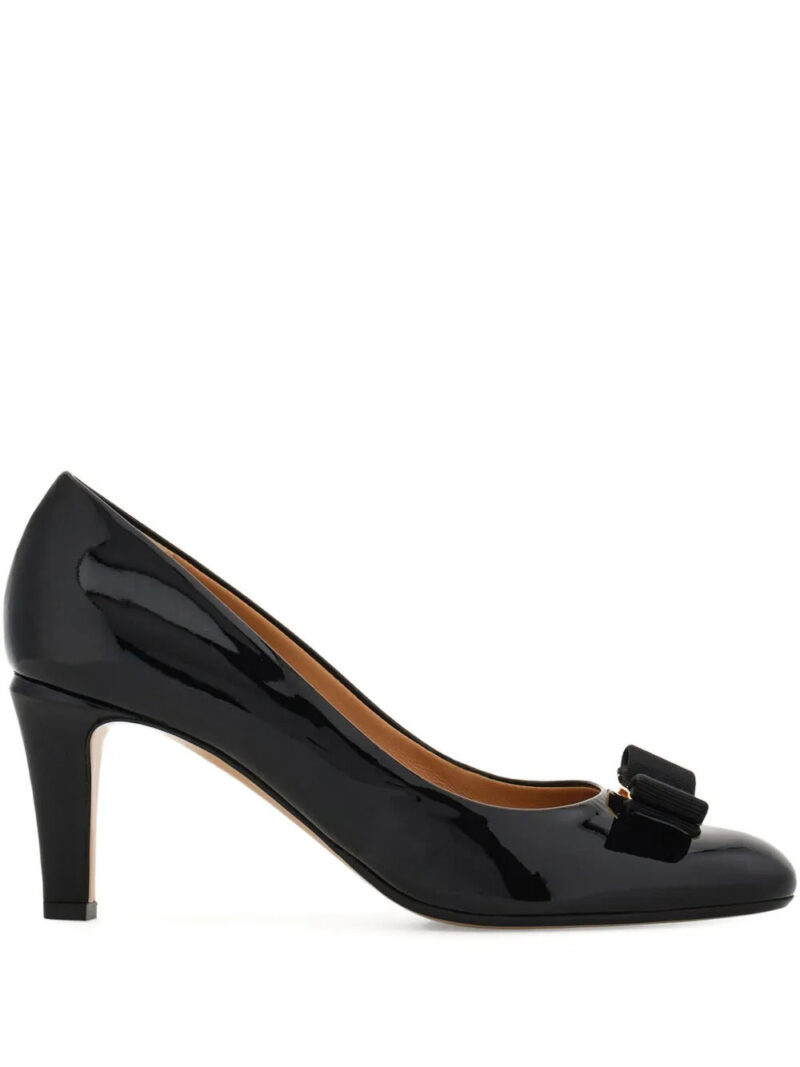 Ferragamo  70mm Vara bow-detail pumps