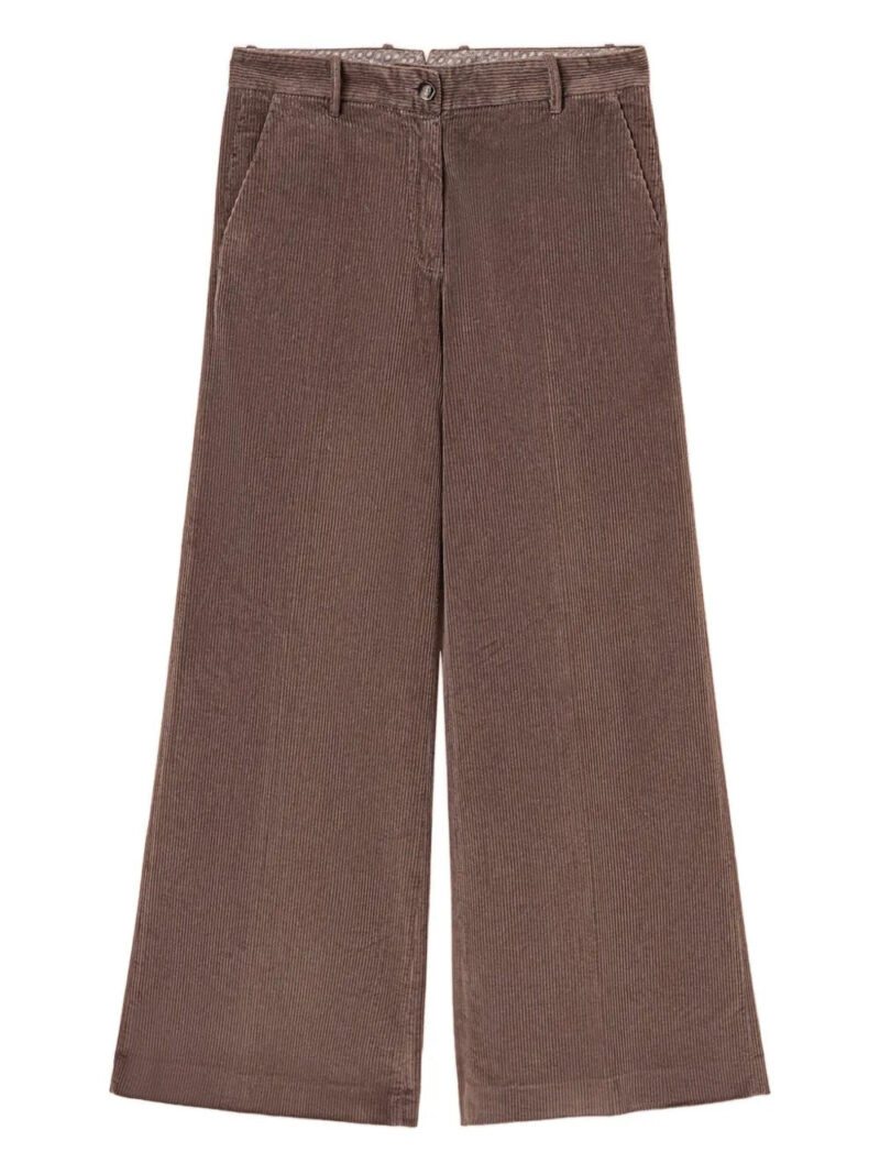 Fedeli  corduroy button fastening trousers