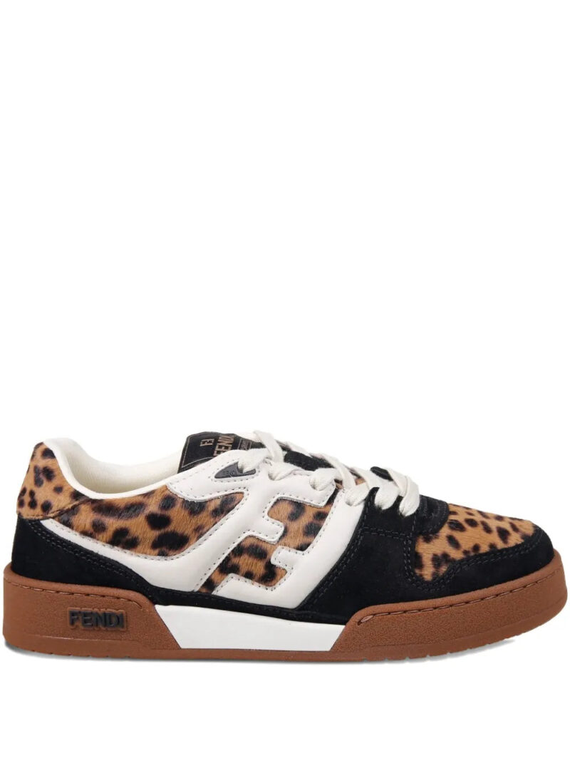 FENDI  leopard-print sneakers