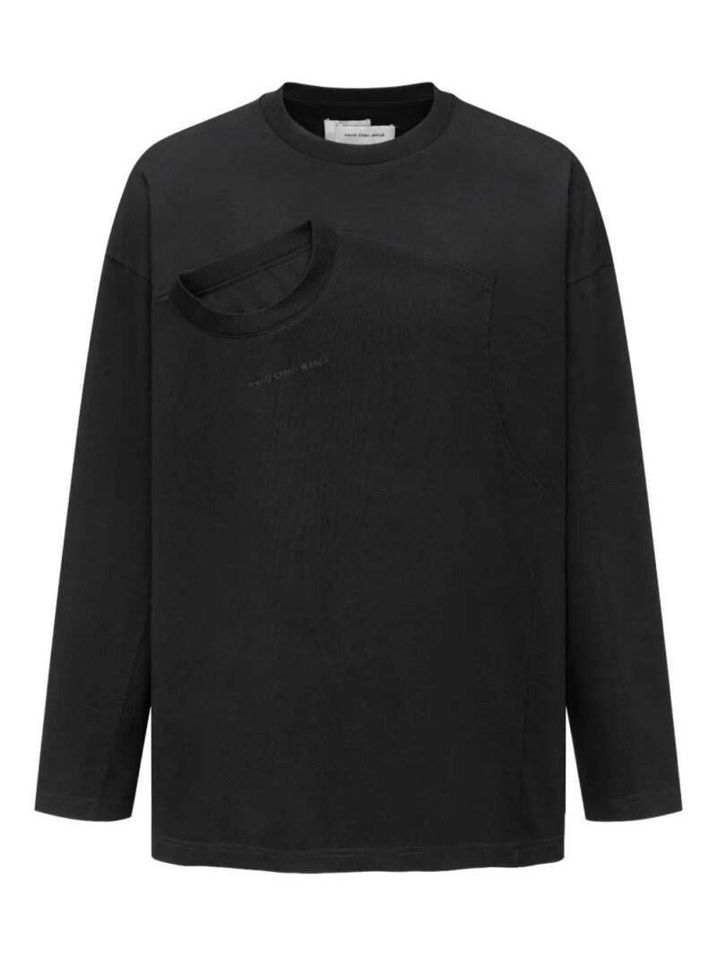 Feng Chen Wang  cutout long-sleeve T-shirt