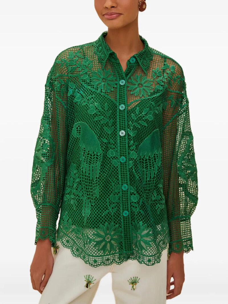 FARM Rio  lace buttoned shirt