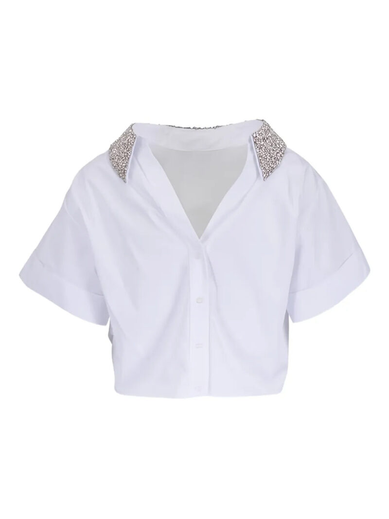 TWP  Forever and Always embellished shirt