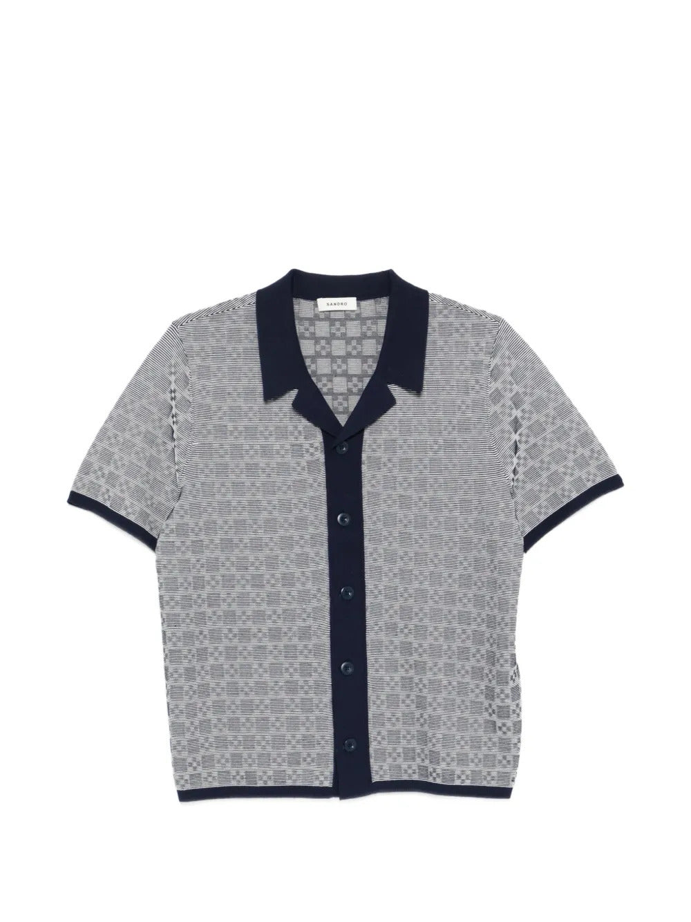 SANDRO patterned buttoned shirt