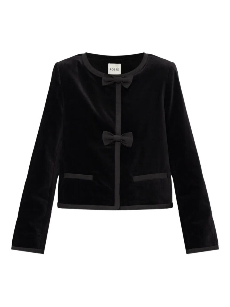 Posse  Quincy bow-detail jacket