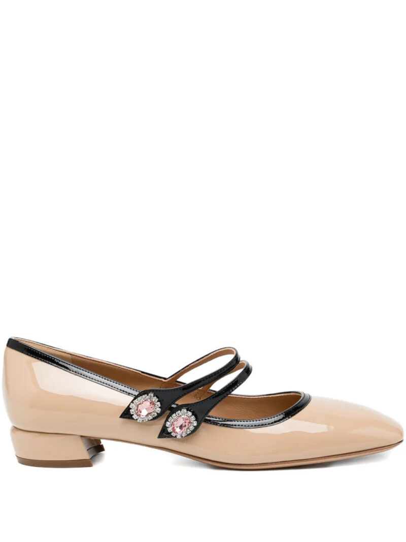 Ferragamo  20mm crystal embellished pumps