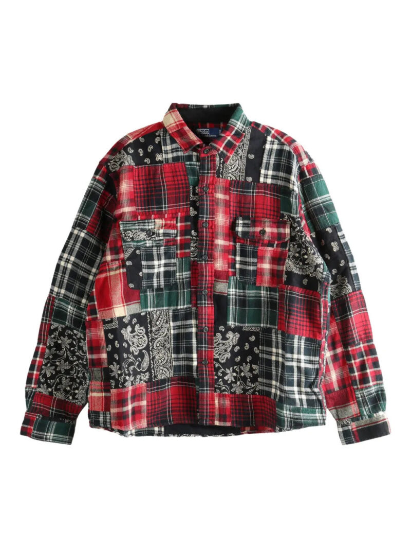 Polo Ralph Lauren  patchwork checked shirt