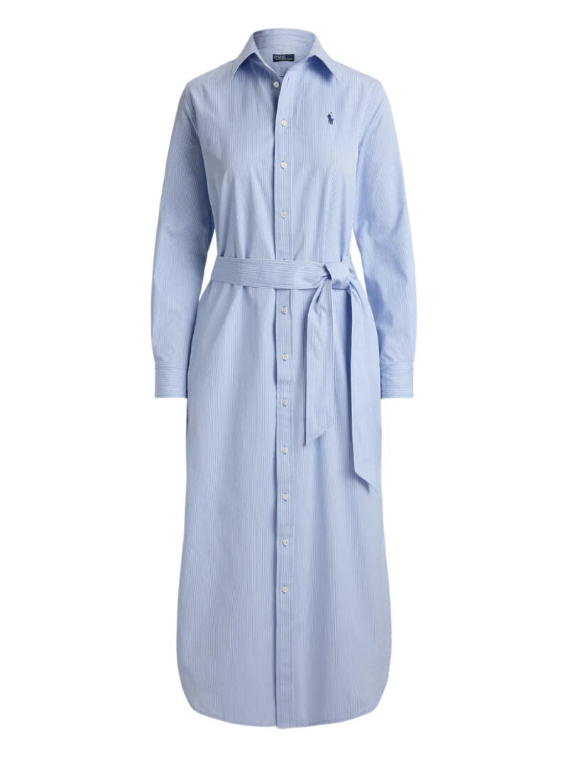 Polo Ralph Lauren  striped belted midi dress