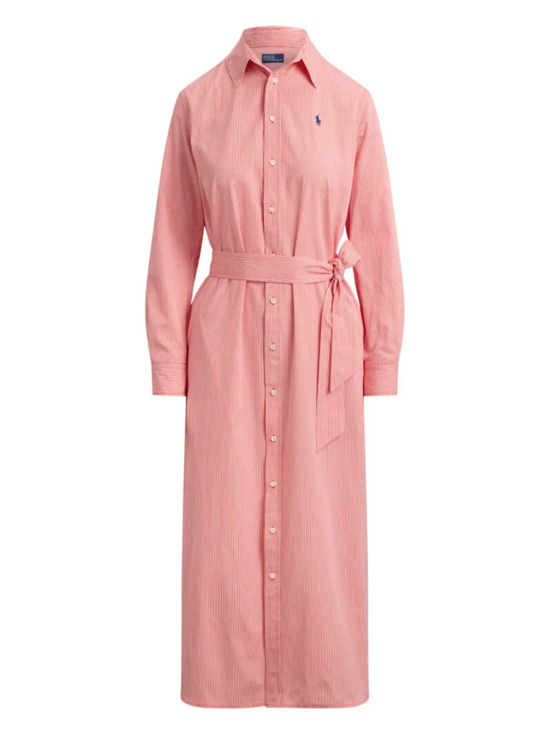 Polo Ralph Lauren  striped belted midi dress