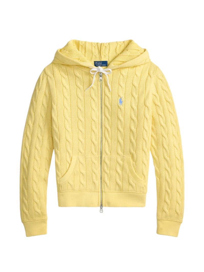 Polo Ralph Lauren  zip-up cable-knit hoodie