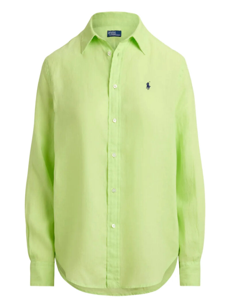 Polo Ralph Lauren  shell button embroidered pony shirt