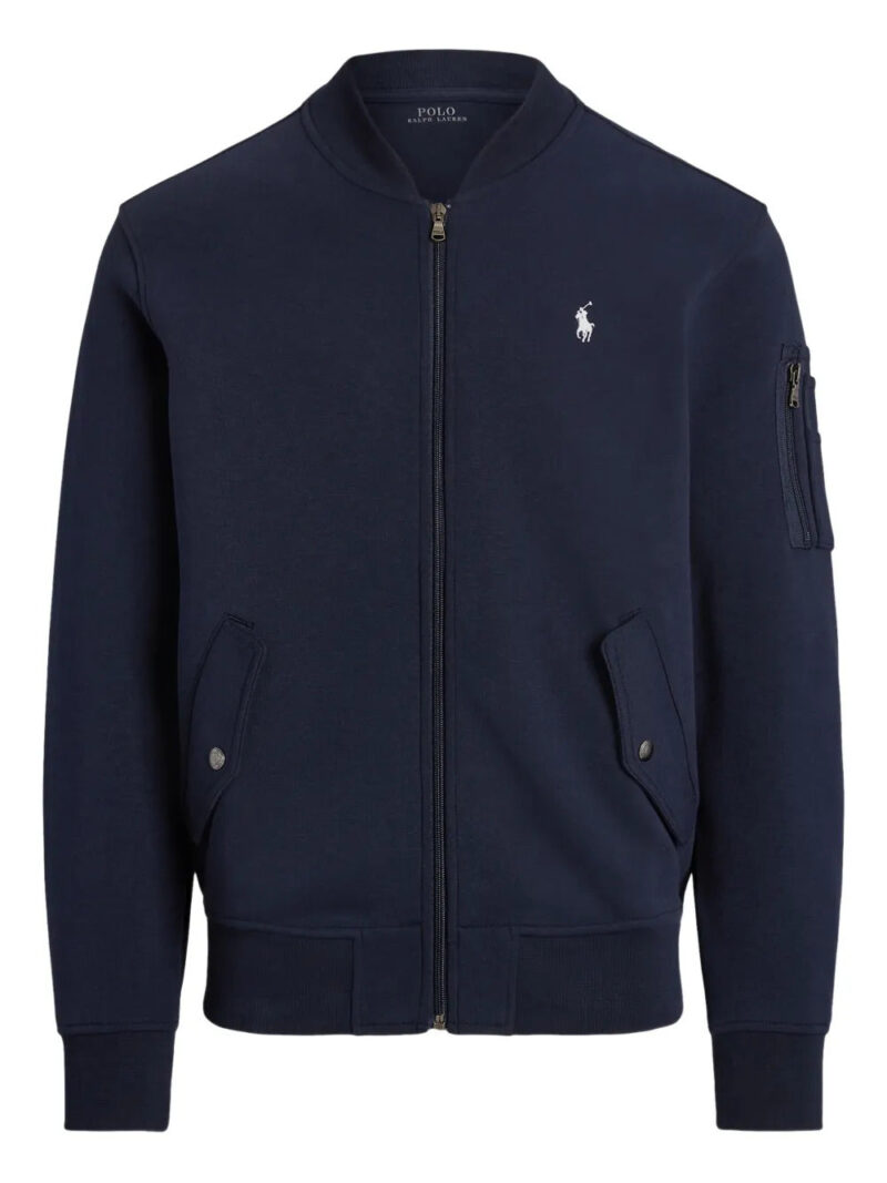 Polo Ralph Lauren  zip-up embroidered bomber-style sweatshirt