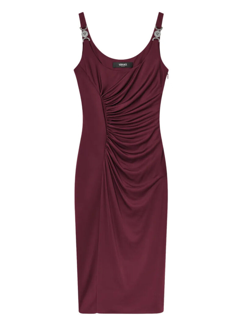 Versace  Medusa-hardware midi dress