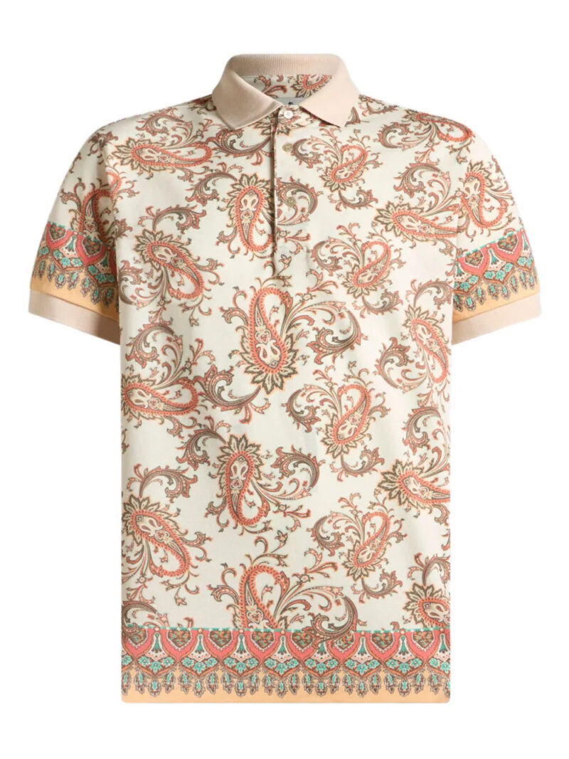 ETRO  placed-print polo shirt