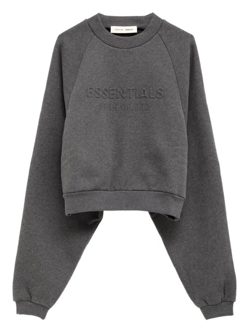 FEAR OF GOD ESSENTIALS  90s embossed-logo crew-neck sweatshirt