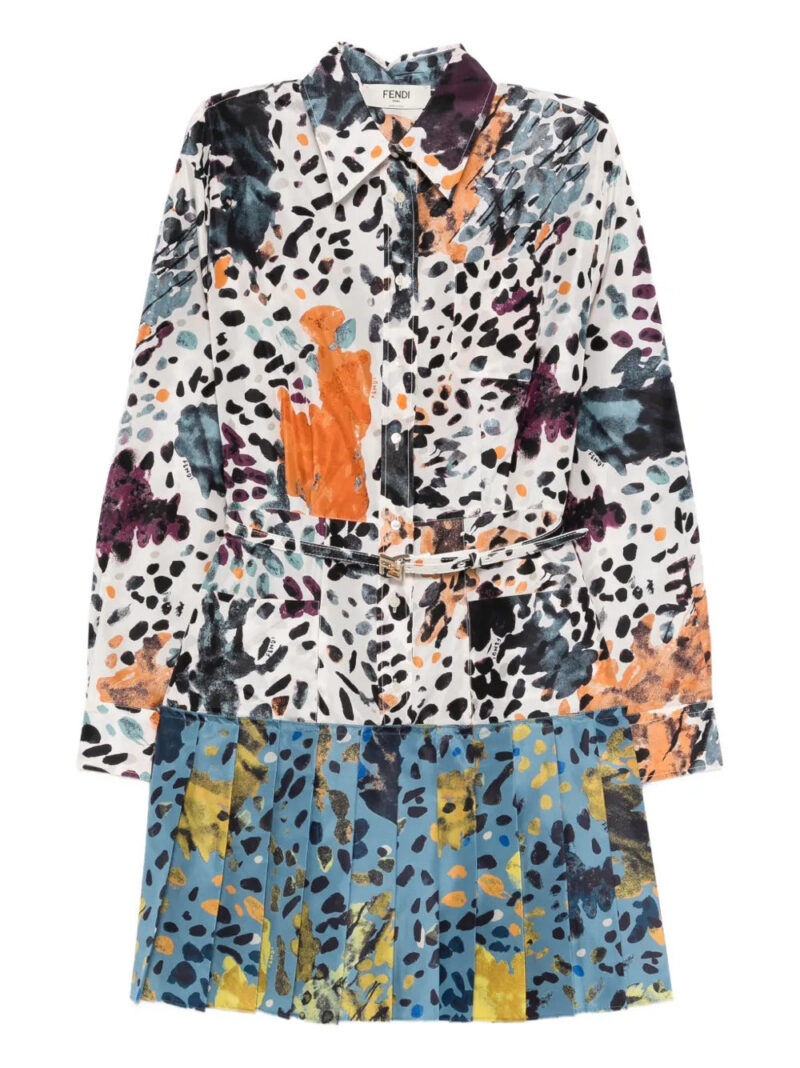 FENDI  long-sleeve mini dress