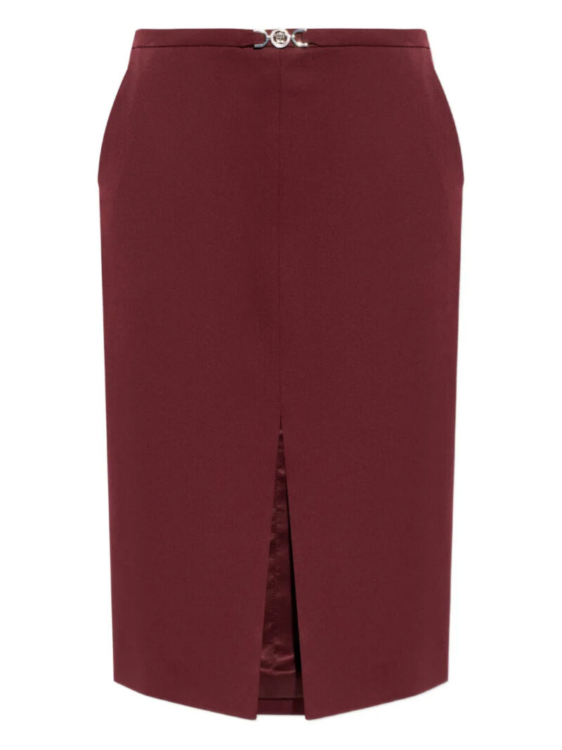 Versace  logo-detail midi skirt