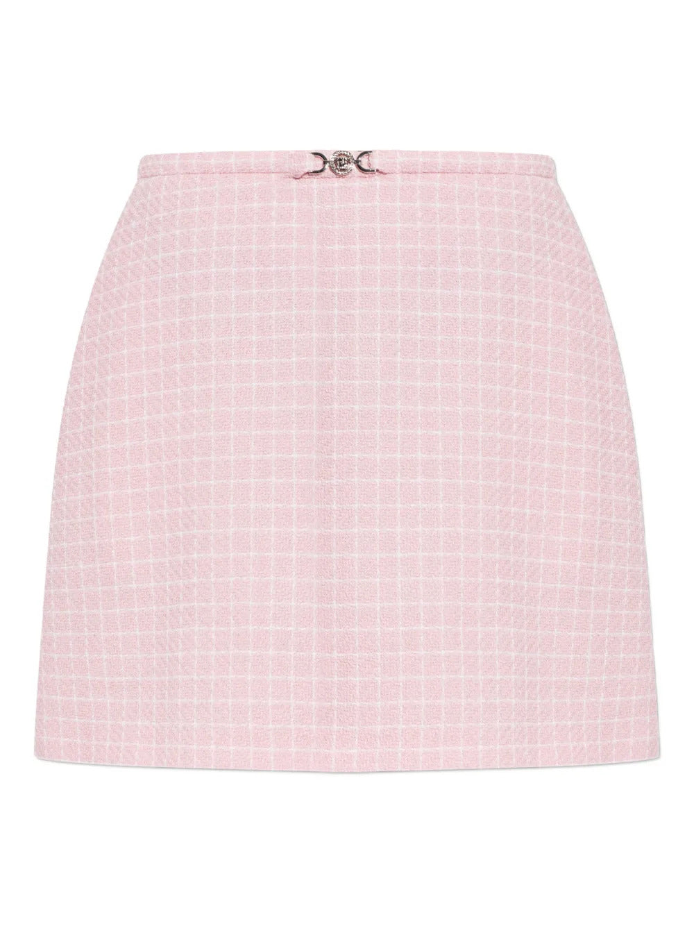 Versace check-pattern mini skirt