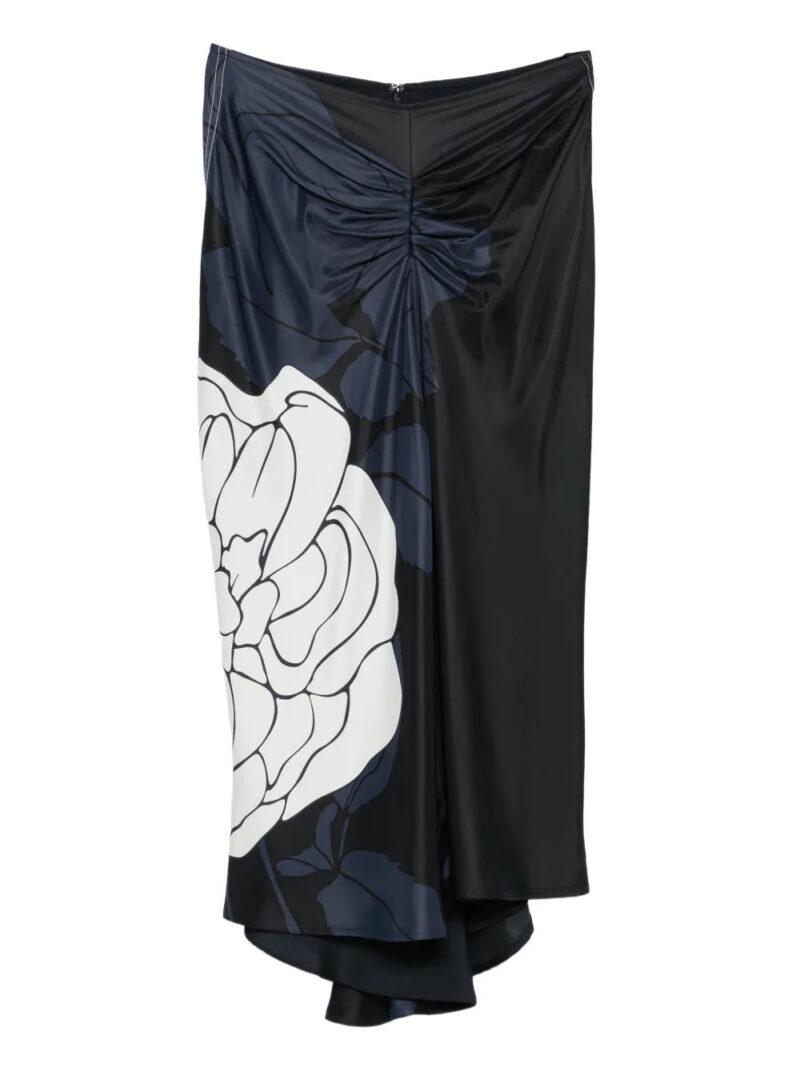 Victoria Beckham  floral-print midi skirt