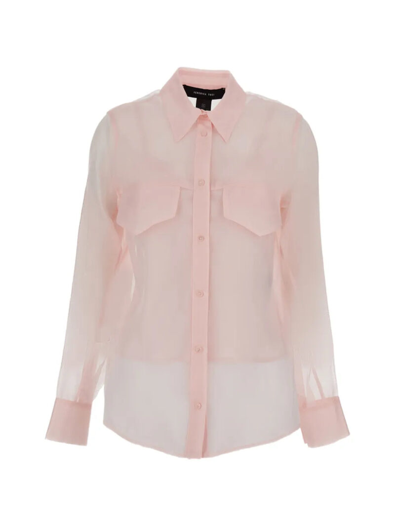 Federica Tosi  long-sleeved flap-pocket shirt
