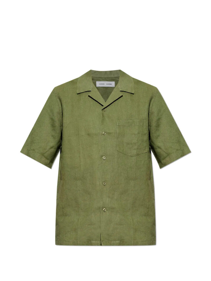 SAMSOE SAMSOE  chest-pocket short-sleeve shirt