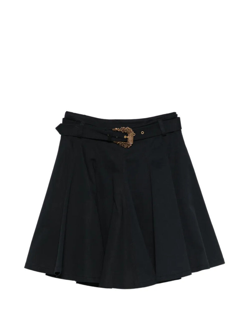 Versace Jeans Couture  belted pleated skirt