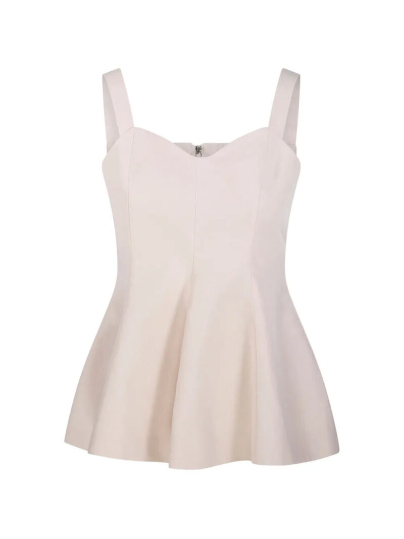 SANDBEIGE  flared straps top