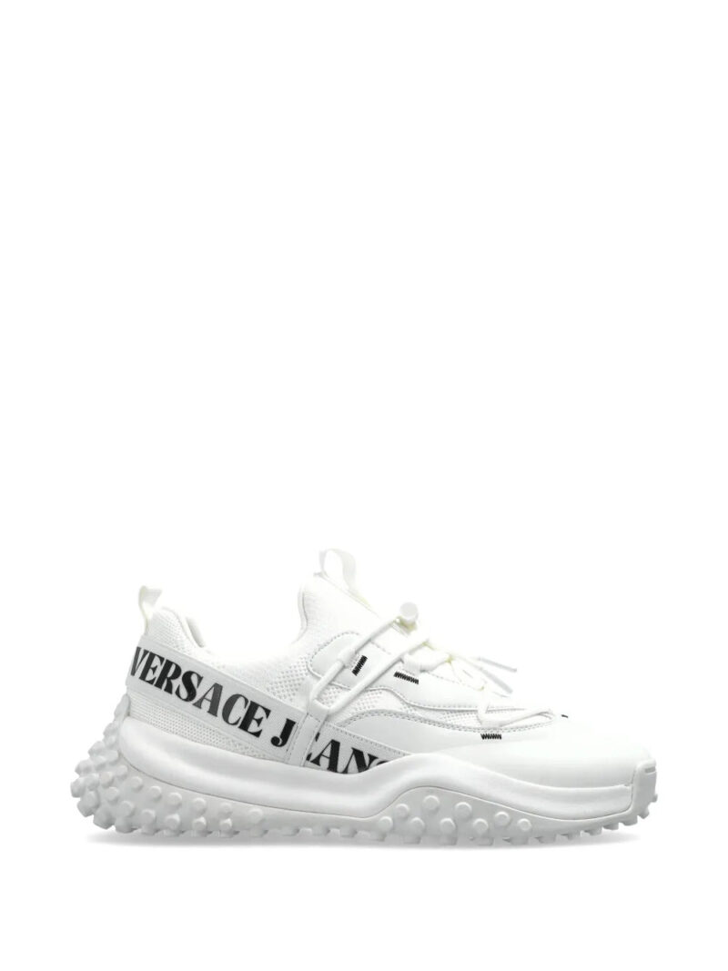 Versace Jeans Couture  logo-lettering lace-up sneakers