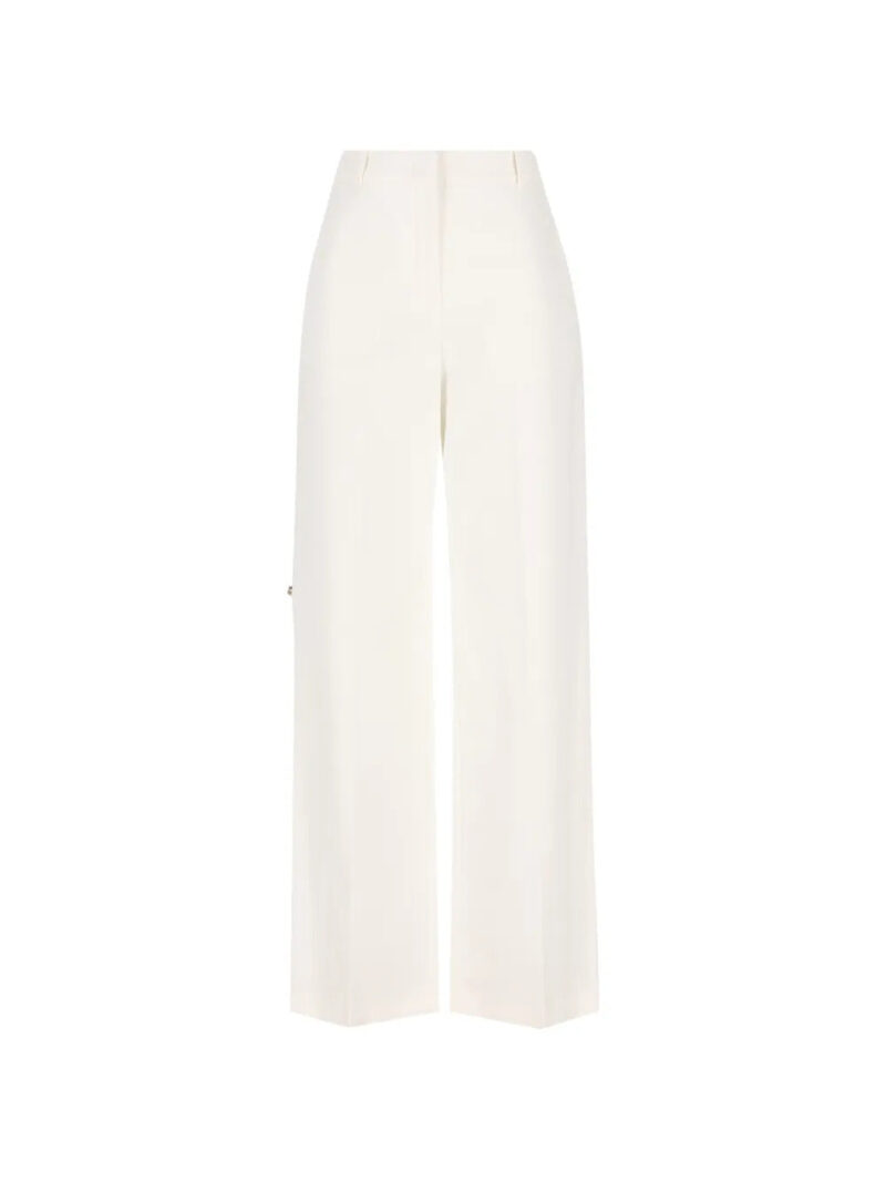 FENDI  logo-embroidered trousers