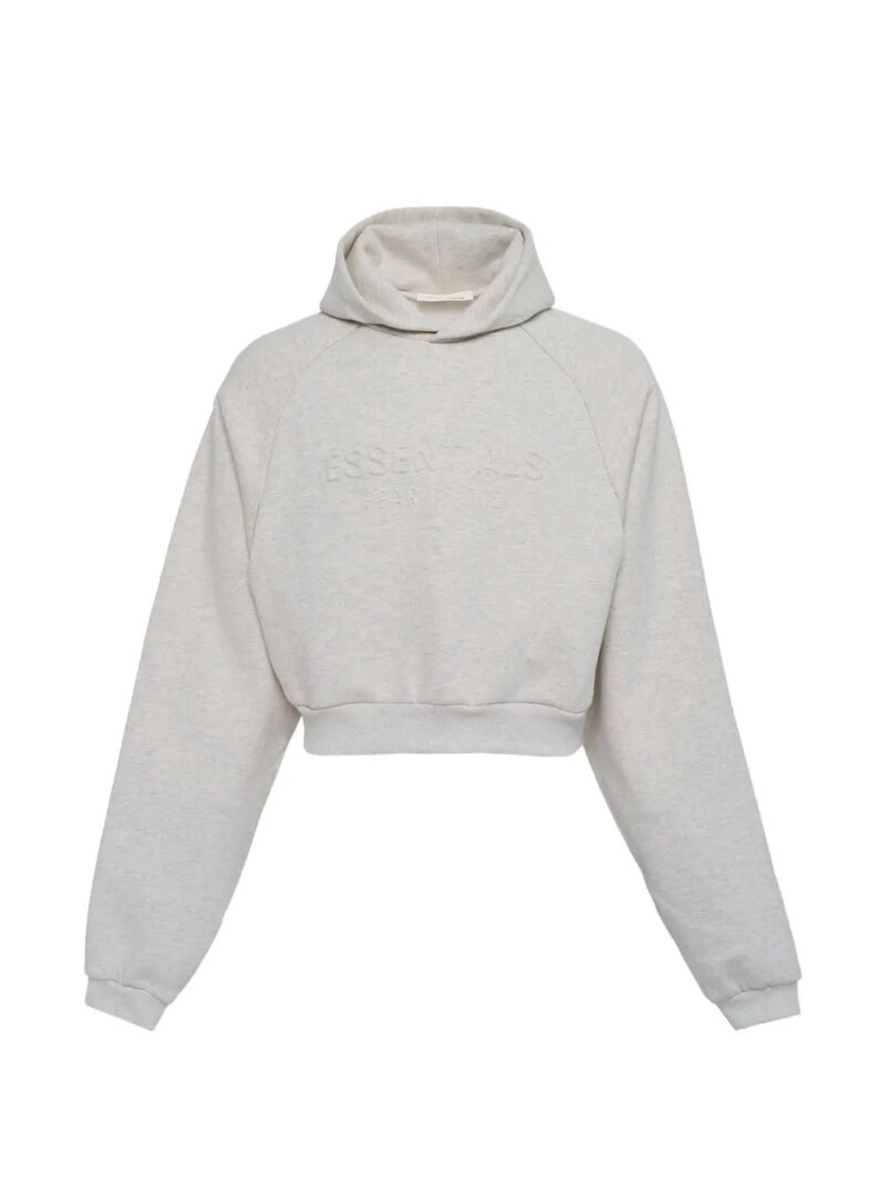 FEAR OF GOD ESSENTIALS  90's Raglan logo-detail hoodie