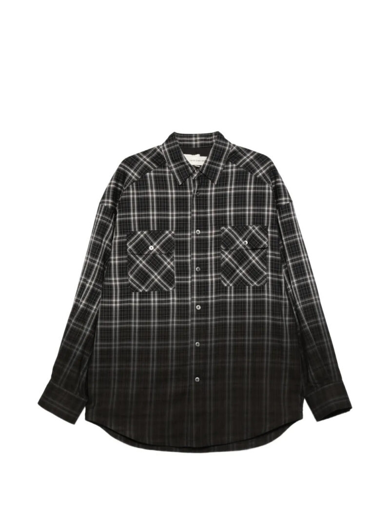 Feng Chen Wang  checked pocket shirt
