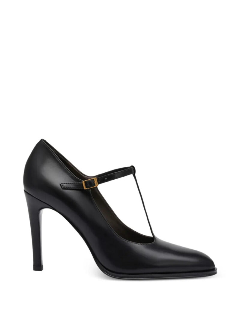 POTAMY  T-strap leather pumps