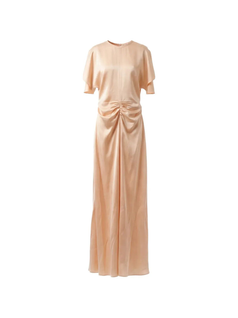 Victoria Beckham  Isabella pleated crew-neck maxi dress
