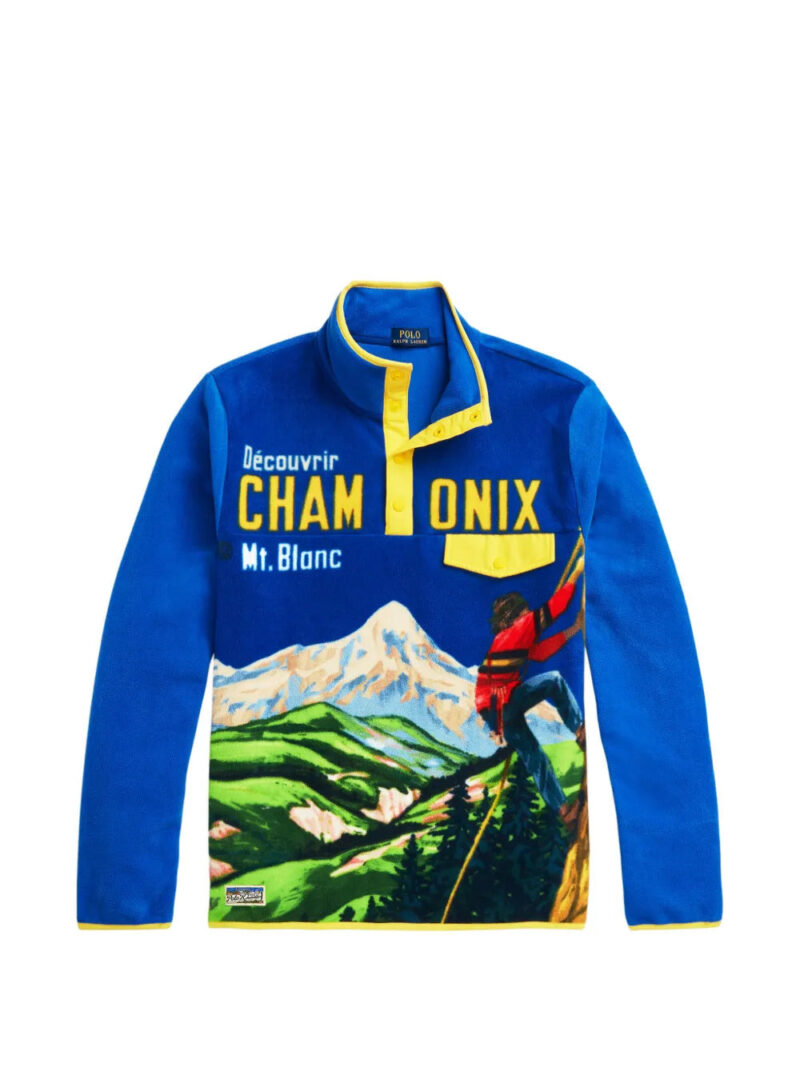 Polo Ralph Lauren graphic-print fleece sweater