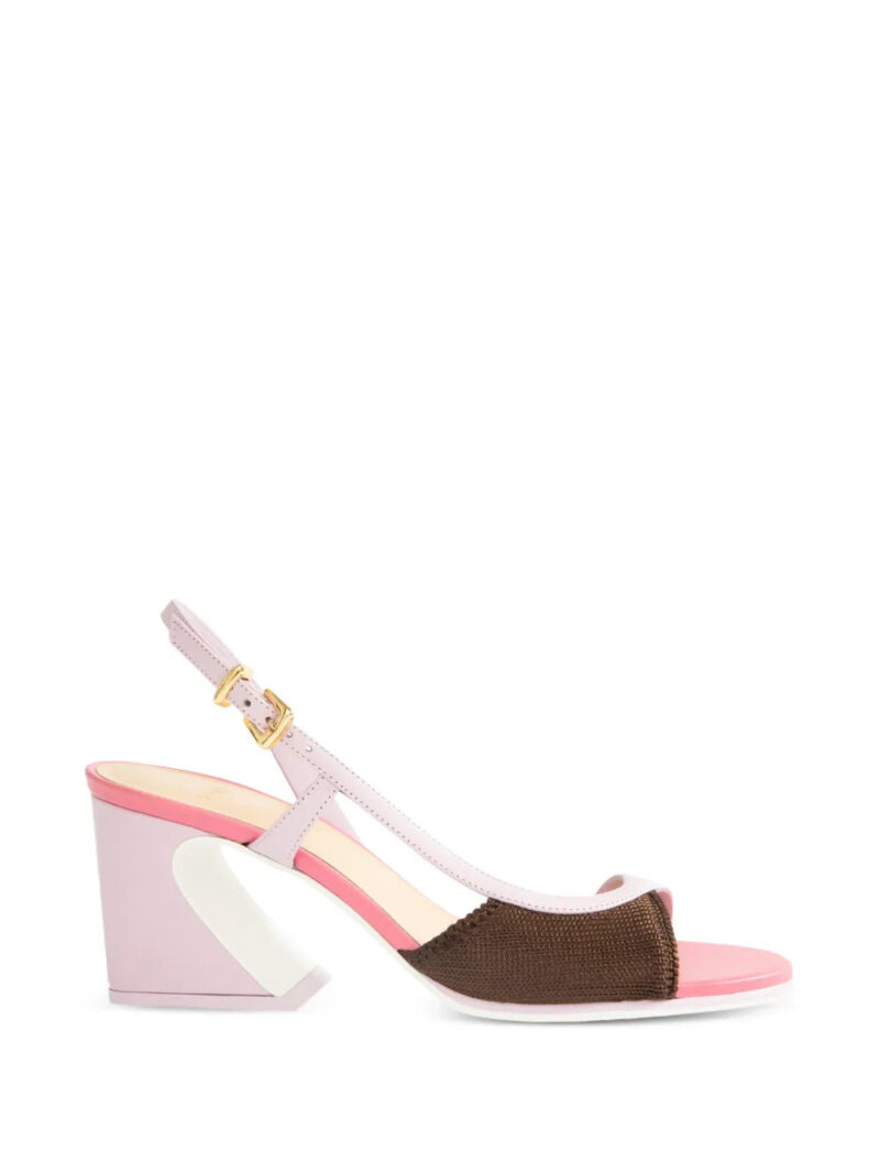 FENDI  asymmetric heeled sandals