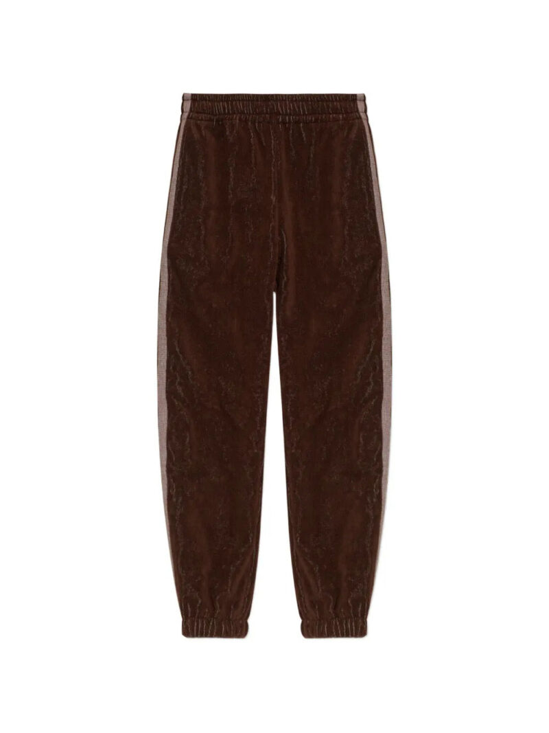 Versace  side stripe cotton trousers