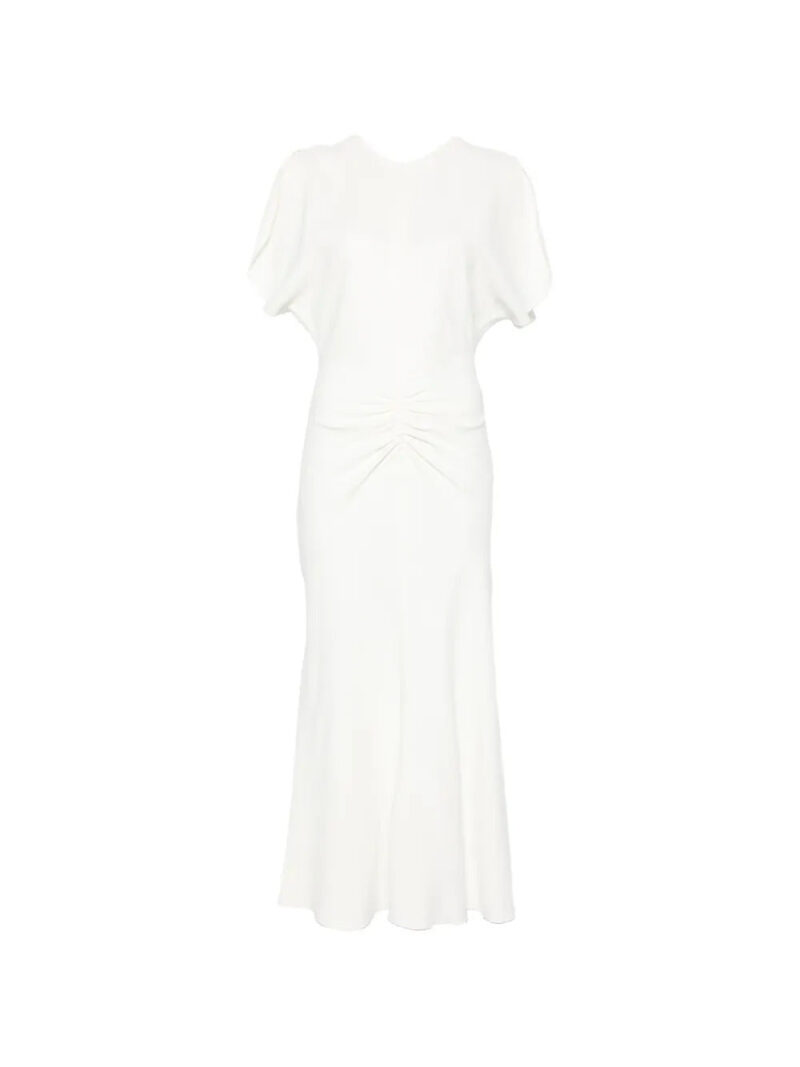 Victoria Beckham  gathered-waist midi dress