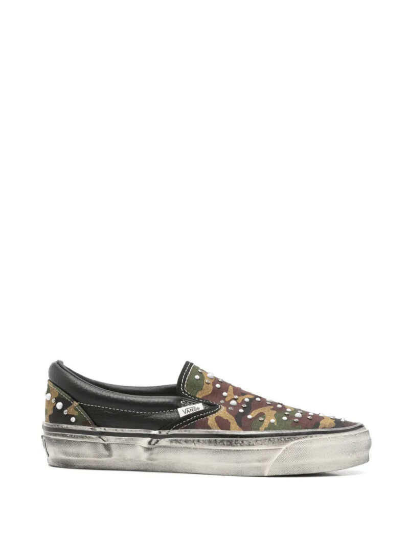 Vans  Premium Classic camouflage-pattern studded sneakers