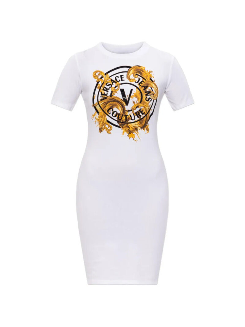 Versace Jeans Couture  logo-print mini dress