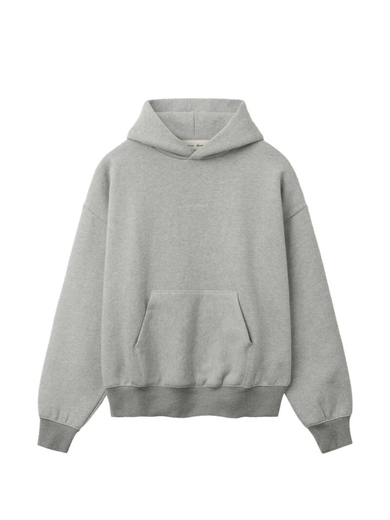FEAR OF GOD ESSENTIALS  logo-patch mélange-effect hoodie