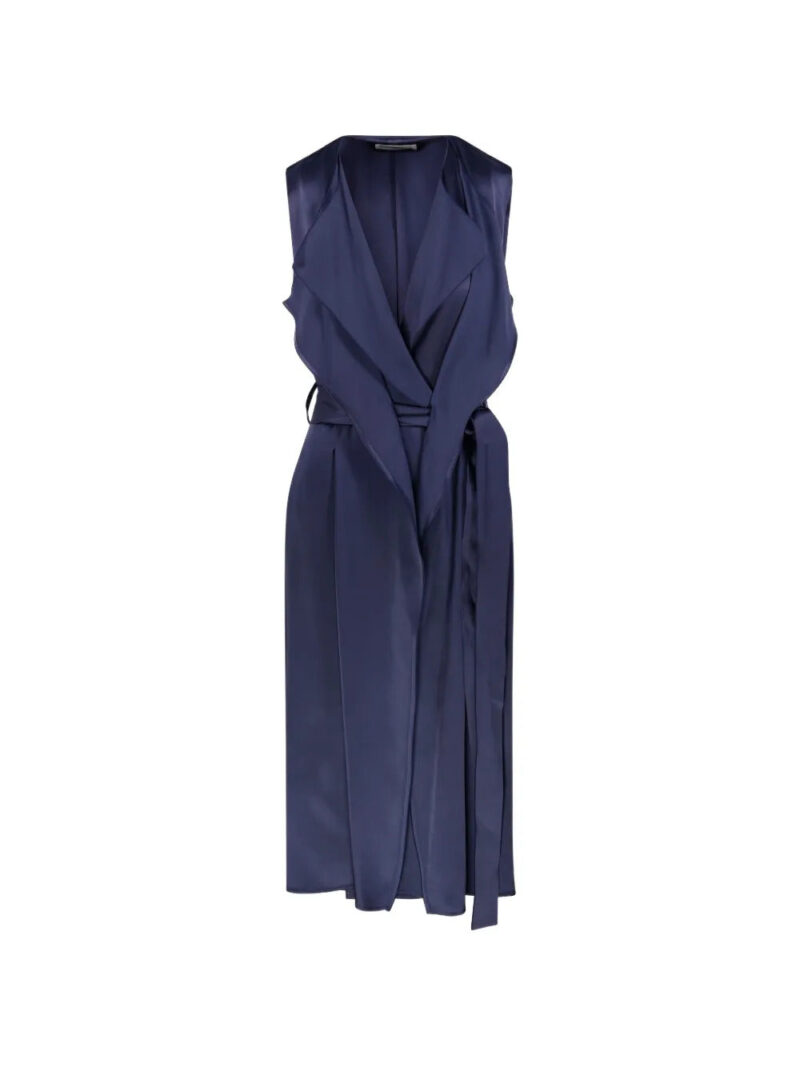Victoria Beckham  Sybil belted V-neck midi dress
