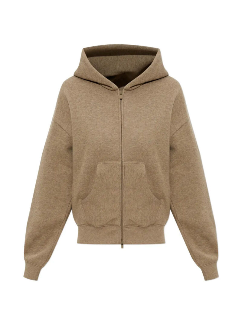 FEAR OF GOD ESSENTIALS  logo-print zip-fastening hoodie