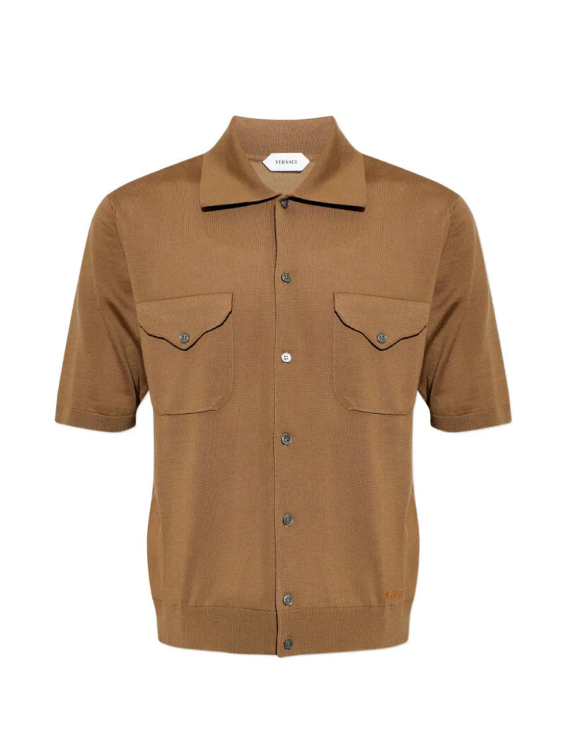 Versace  short-sleeved button-up sweater